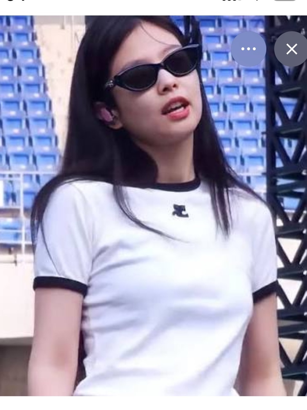 COURRÈGES White Signature Contrast T-shirt